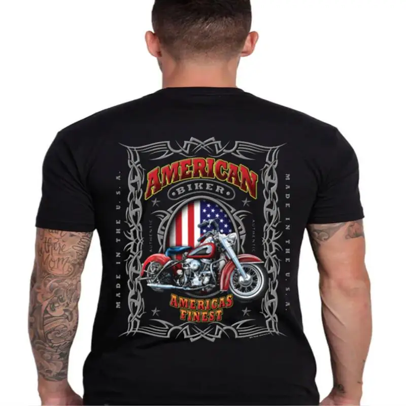 

Мужская футболка с американским байкерским флагом Choppers