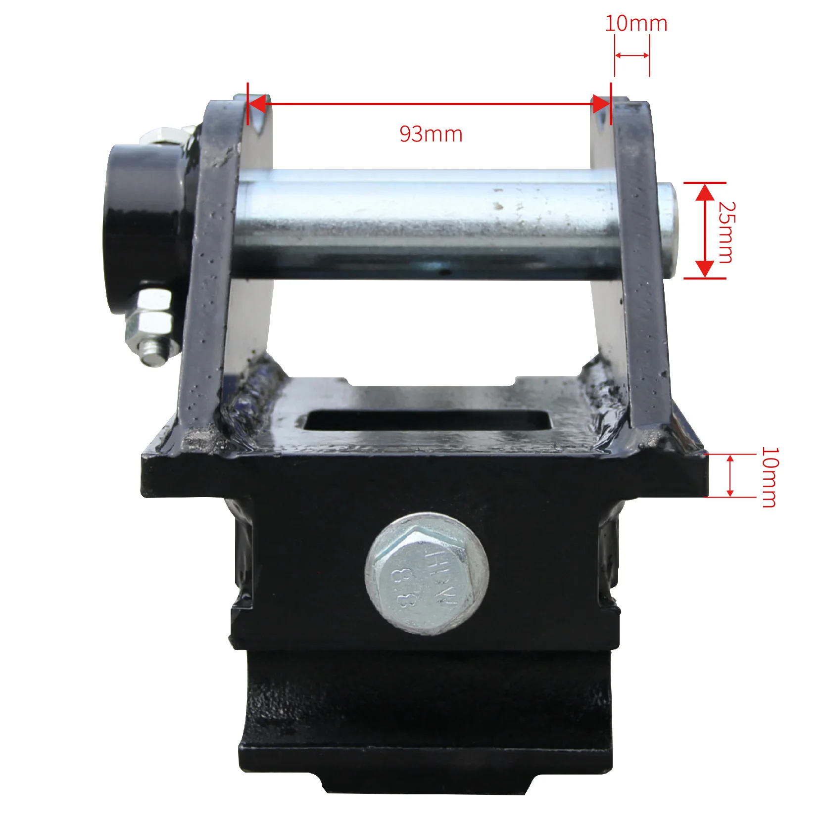НОВЫЙ металлический быстроразъемный аксессуар для небольшого экскаватора с центральной колесной базой размером 3,74 дюйма и диаметром отверстия 0,98 дюйма. США.