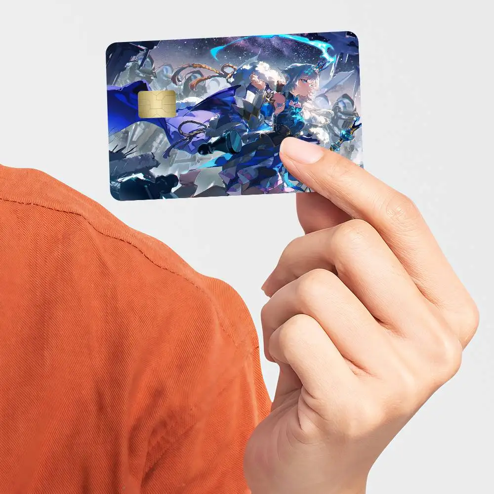 Honkai Star Rail Cerydra Game Credit Card Debit Card Waterproof Sticker Bank Bus Card Protective Film Sticker