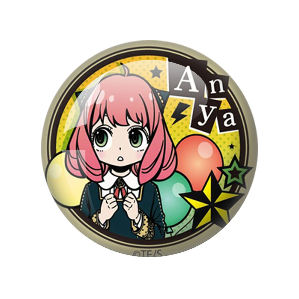 أنيمي تجسس X الأسرة دبوس لويد آنيا يور تأثيري الكرتون جولة زجاج صور 12 مللي متر-40 مللي متر كابوشون التجريبي شقة العودة صنع النتائج #3