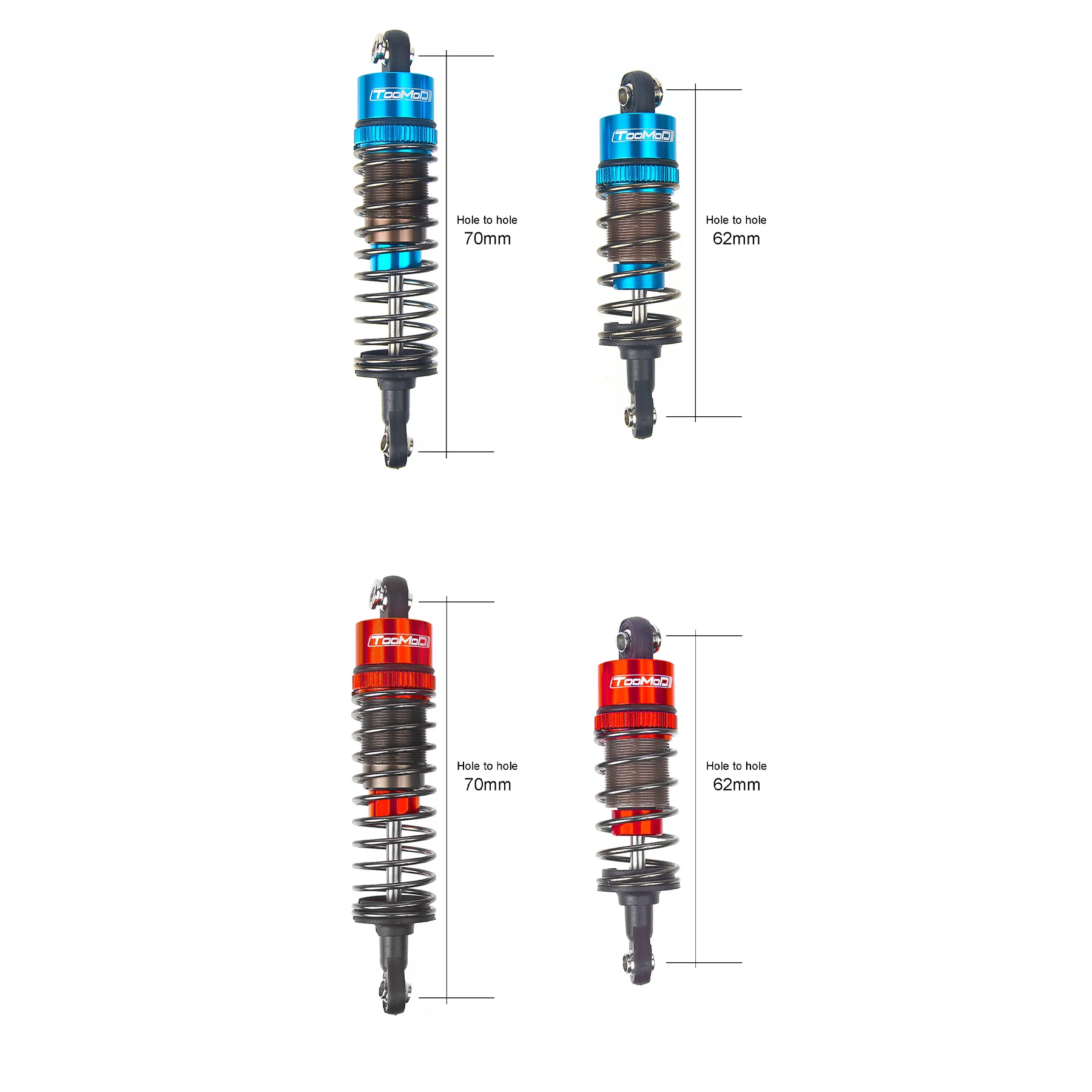 RC ORV Chassis Oil Shock Damper for  Tamiya 1/10 ORV Chassis Frog/Subaru Brat/Hyper Go 1/14 H14BM 14210 Off-Road Car Upgrade