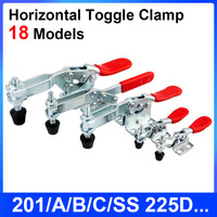 1pcs Horizontal Toggle Clamp Quick-Release Toggle Clamps 201/201A/201B/201C/203F/225D Woodworking Fix Clip Tool for Carpentry