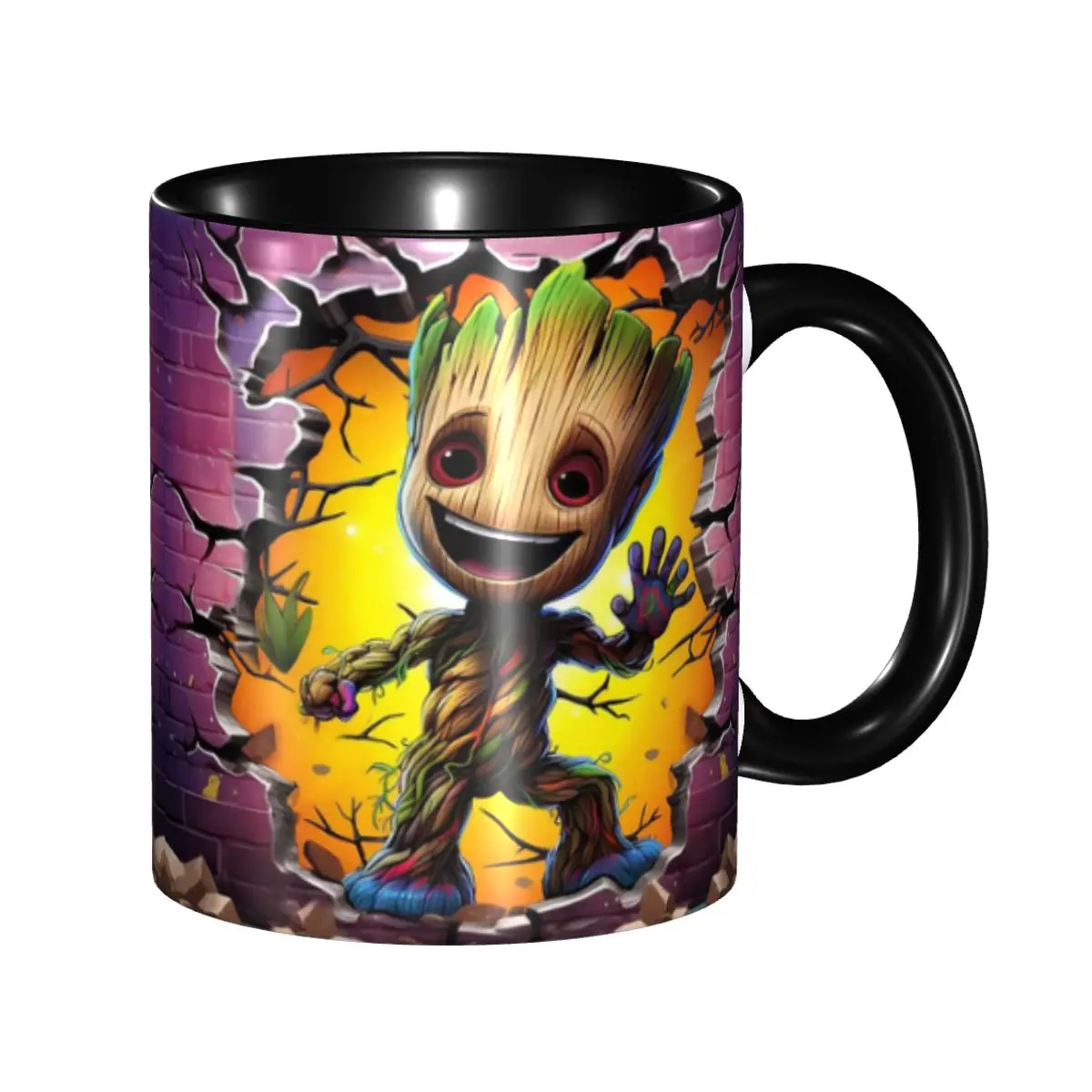 Tazas de Cerámica Personalizadas con Diseño de Monstruo I AM GROOT de Guardianes de la Galaxia, Tazas de Café Creativas para Regalo