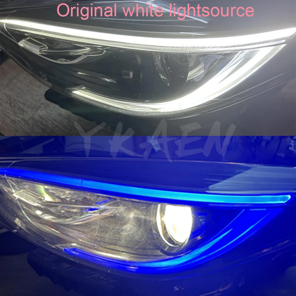 New Fashion Yellow Angel Eyes For 2017 2018 2019 Infiniti Q30 QX30 B010391-B DRL LED Chips Boards Blue Yellow Daylight B010390-B