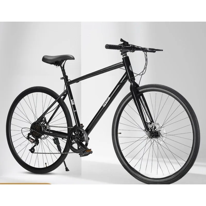 

Road Bike 700C Disc Brakes Hydraulic Gears Carbon Frame Suitable for Men Women Students Racing Cycling Sports Car Style Bicycles