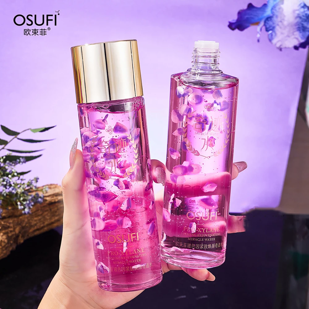 OSUFI Elastic Firming Filling Petal Essence Moisturizing Face Serum Brighten Skin Delicate Smooth Shrink Pores Skincare Products