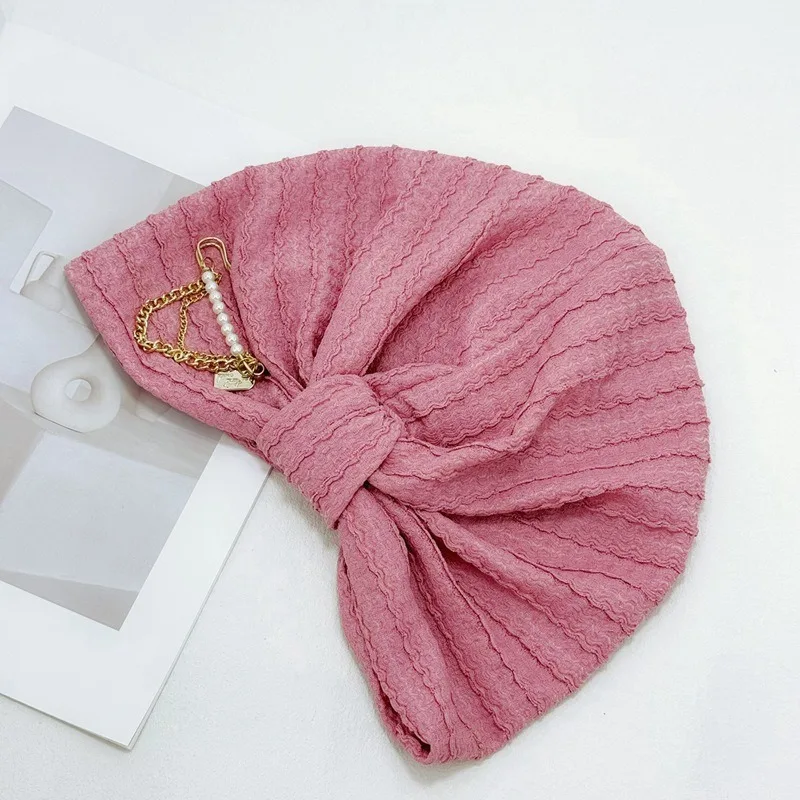 قبعة نسائية إسلامية جديدة وشاح للرأس تغطي الشعر الأبيض، مسامية، مقاومة للغبار، ناعمة ومرنة