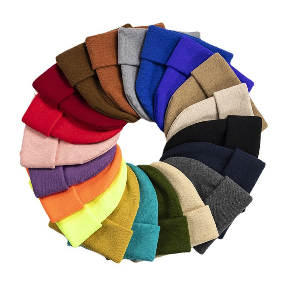 

24 Colors Unisex Beanie Hat for Men Women High Quality and Thick Winter Knit Caps Soft Ski Hat