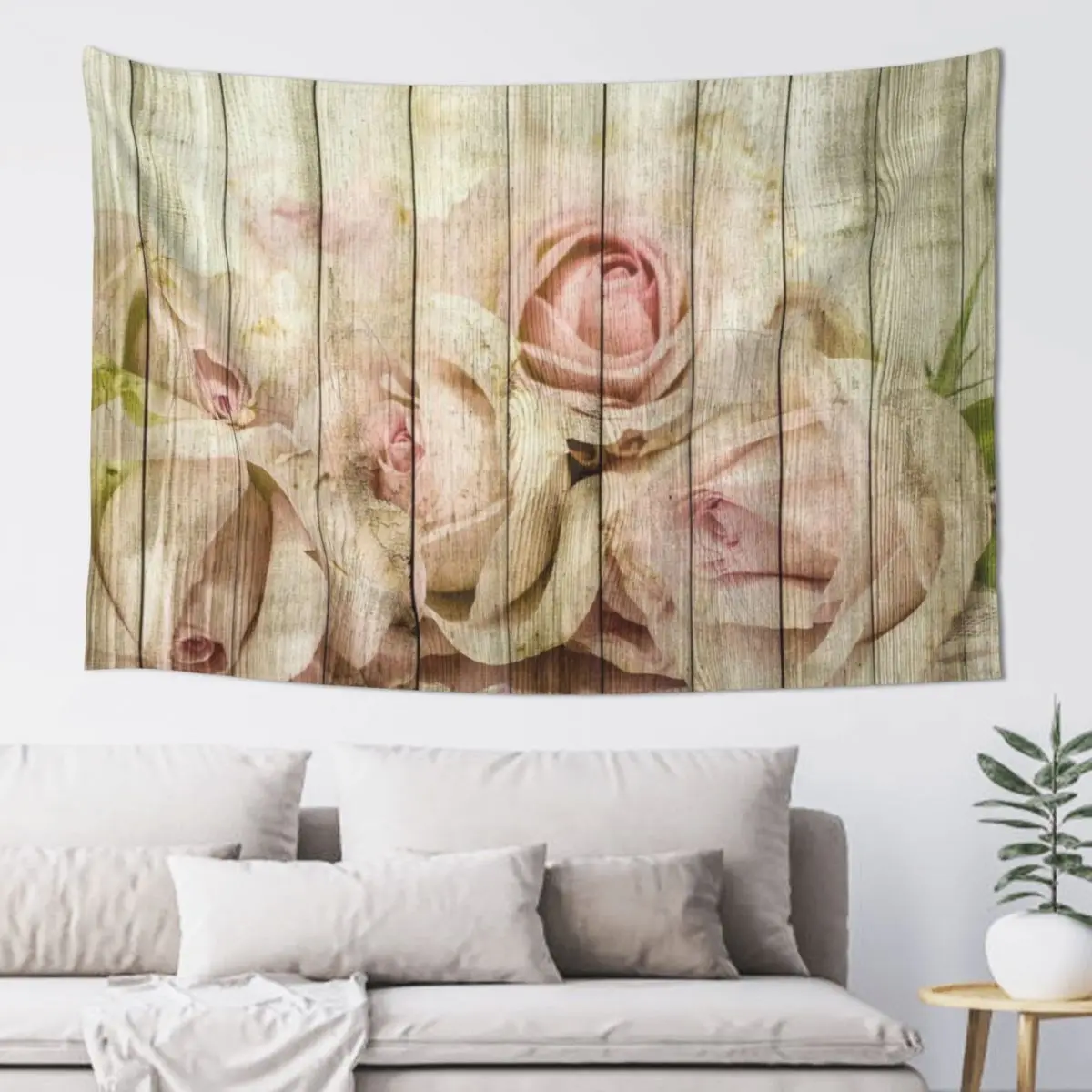 

Shabby Chic Country Floral Rose Wood Tapestry Room Aesthetic Aesthetics For Room Cute Room Decor Wallpaper Tapestry