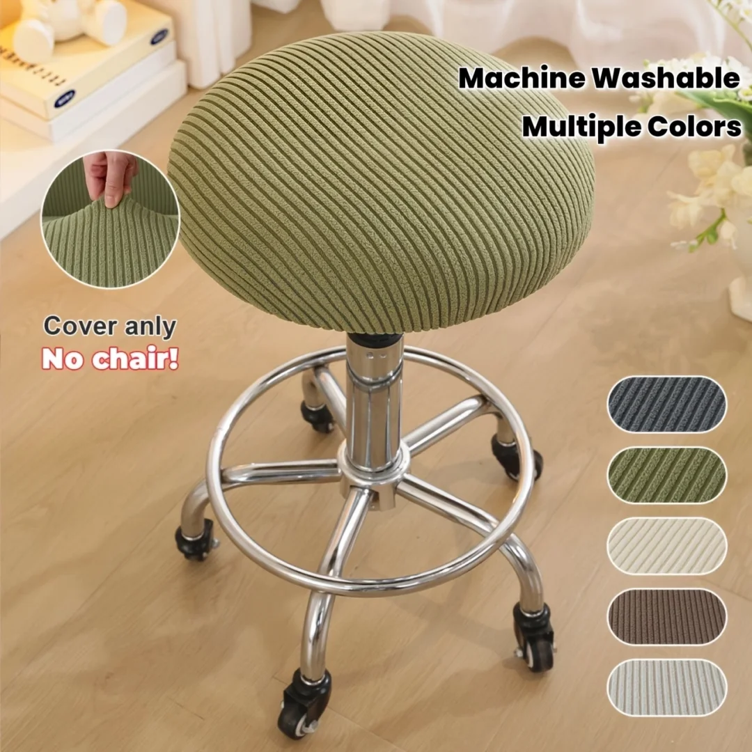 1PC Round Stool Covers, Suitable for Bedrooms, Offices, Conference Rooms, and Other Occasions