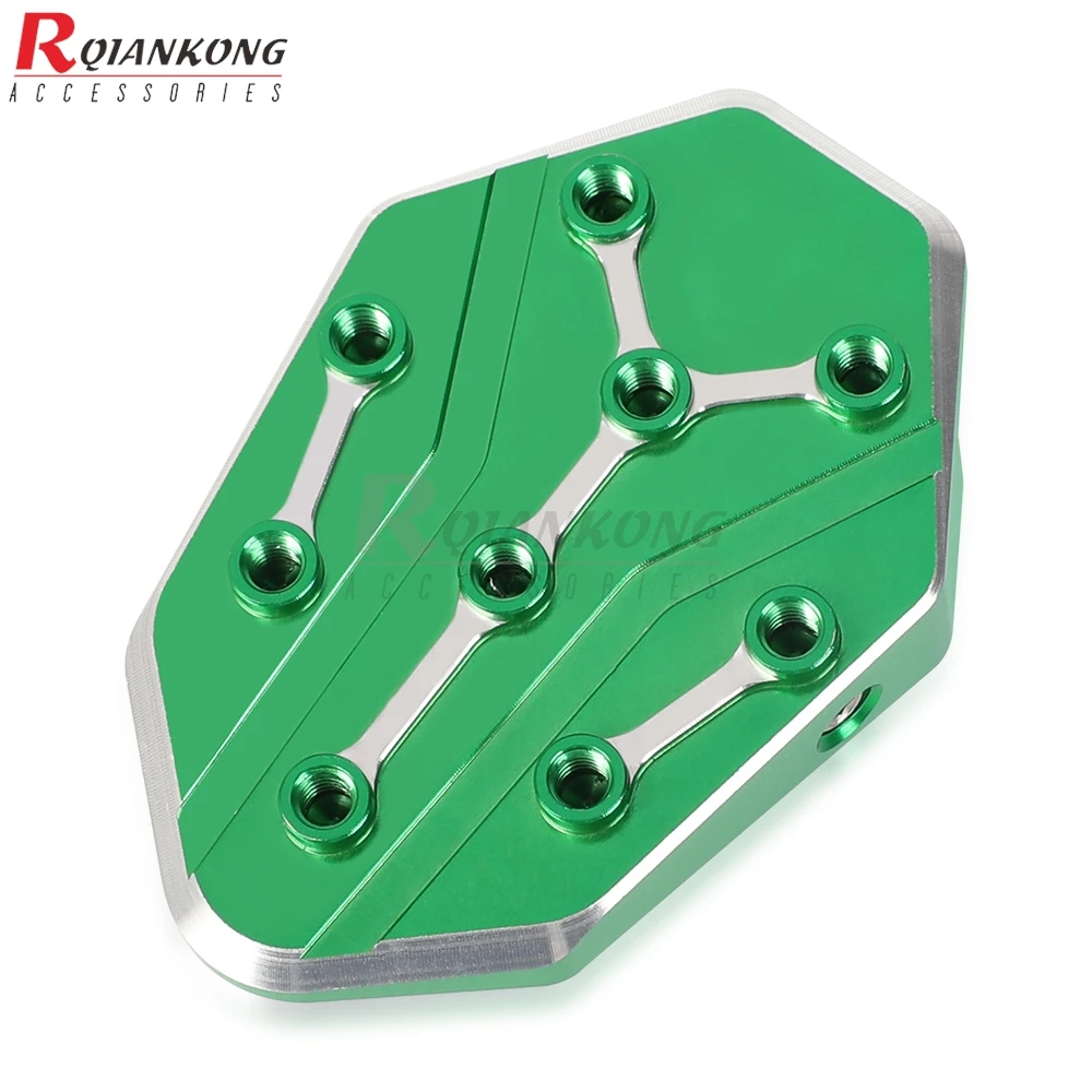 For KAWASAKI VERSYS 650 1000 NINJA 300/650/1000 ER6F Z900 Z1000 ZX6R ZX10R Motorcycle Kickstand Side Kick Stand Pad Plate Base