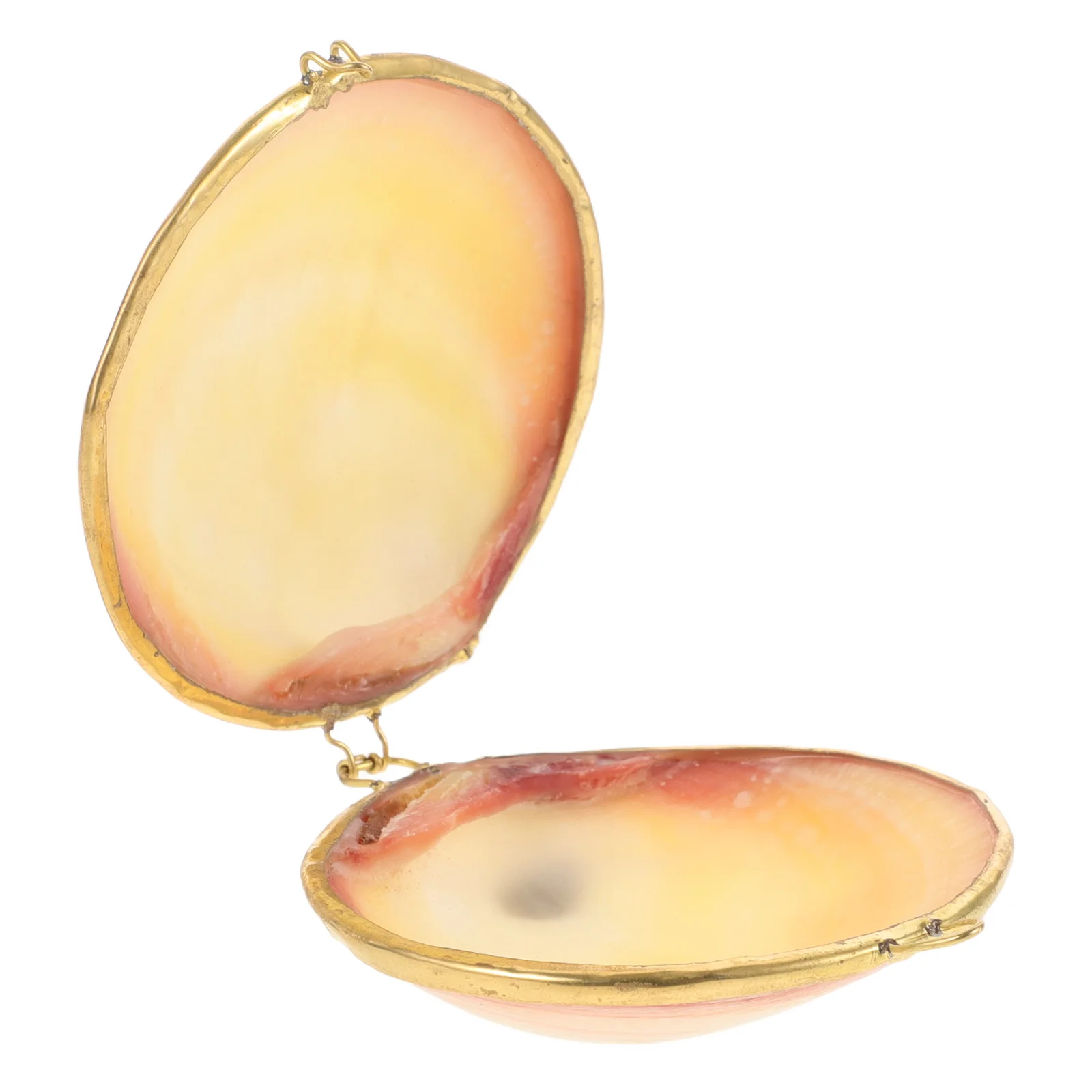 Shell Jewelry Box Metal Boxes Decorations Holder Shaped Container Case Shells Organizer