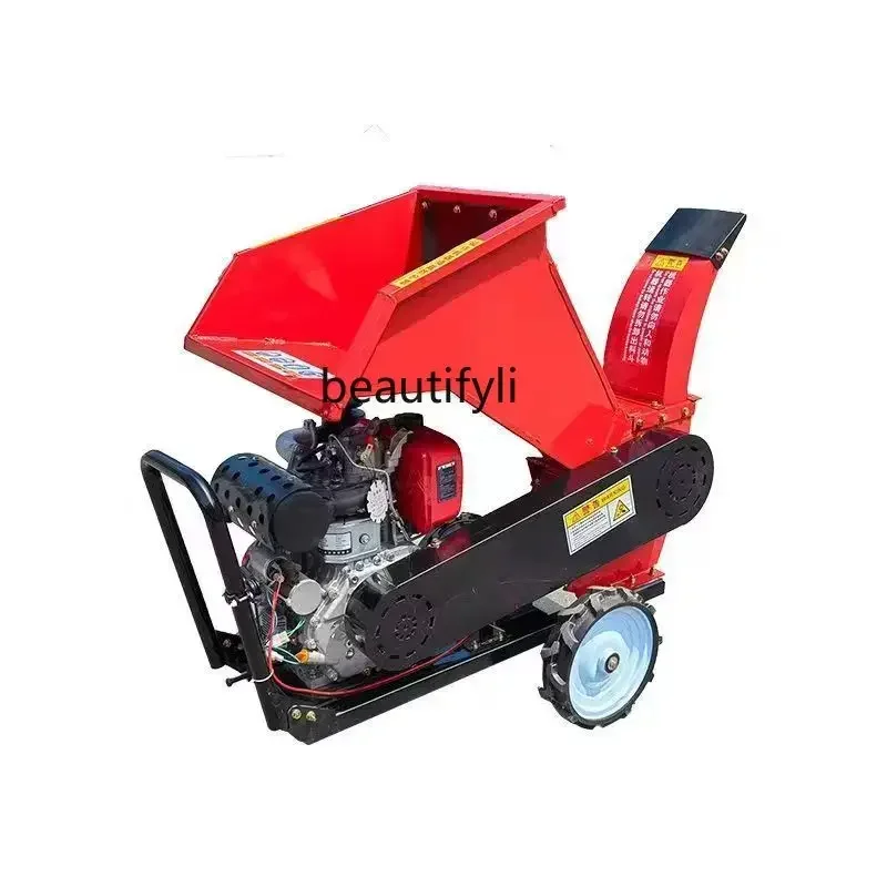 YH Branch crusher Orchard branch diesel steam and electricity multi-functional mobile crushing Garden wood crusher