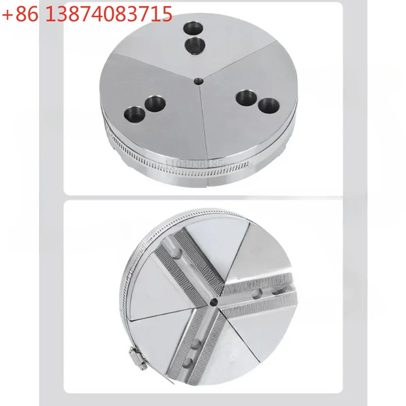 Hydraulic chuck Fan-shaped soft claw Steel claw All-inclusive Hydraulic pressure raw 5 6 inch 8 10 plus
