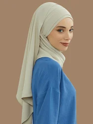 1PCS Big Size Plain Hijab Instant Turban Large Scarf Women