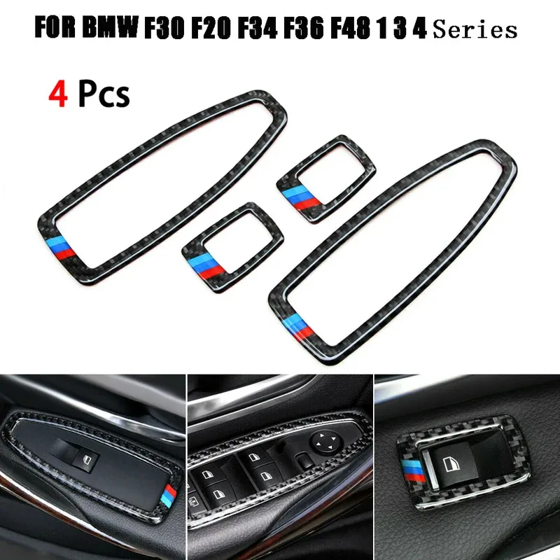 

The 4-piece loading door and window switch frame is applicable to BMW F20 F30 F34 F36 F48 1 3 4 series.