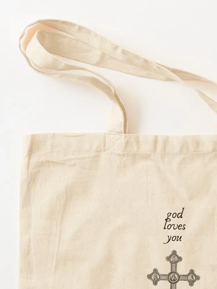 god loves you Tote Bag Customizable tote bag canvas tote bag Gift shopper bags for women