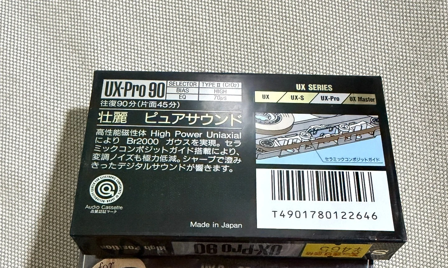 New and unopened for SONY UX-Pro 90 Class II blank tape