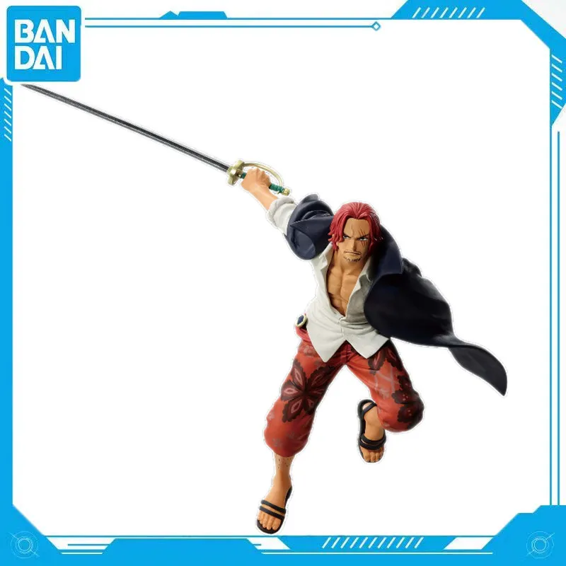 Bandai Genuine Anime One Piece Yonko Shanks BATTLE RECORD COLLECTION PVC 17cm Character Scene Figure Model Toy Gift Collection