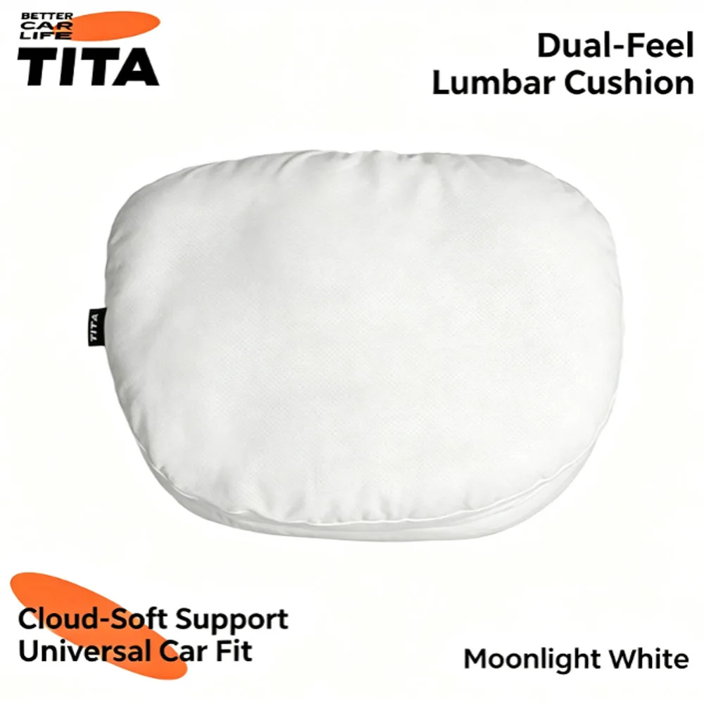 TITA Dual‑Core Car Headrest & Lumbar Cushion Ergonomic Neck Waist Support Adjustable Breathable Universal Auto Seat Accessories