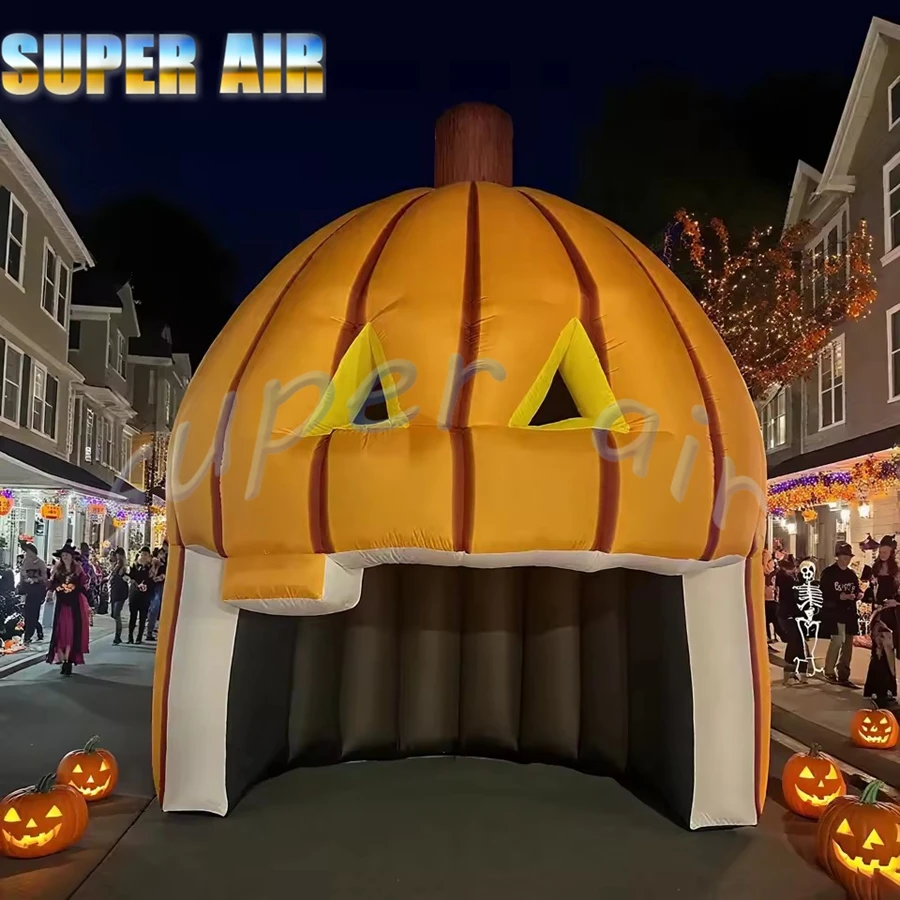 Maison gonflable de citrouille de décoration de fête d'Halloween de vente chaude pour le révélation du festival