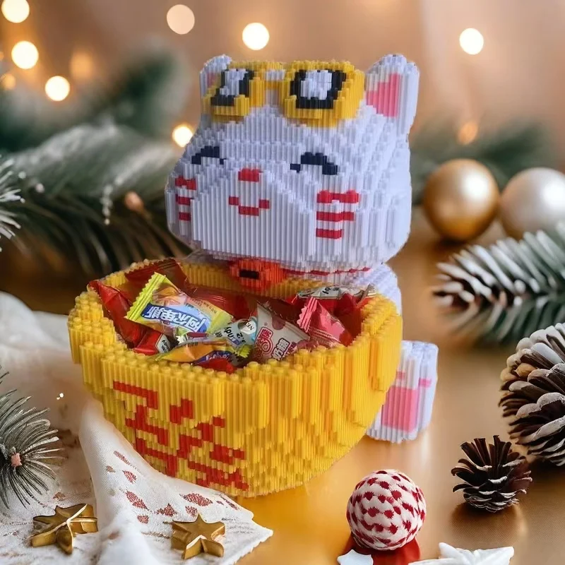 

4696-компонентный набор строительных блоков Fortune Cat — разноцветная пластиковая игрушка для рукоделия «сделай сам», подходит для взрослых — креативная игра для вечеринок