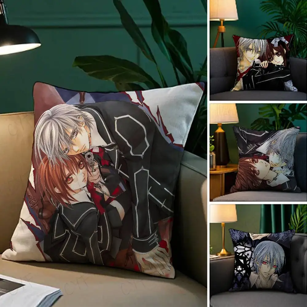 

Hot Anime V-Vampire Knight Pillow Case Custom Printed Brushed Fleece Pillow, Baby Skin-Touch, Eco-Friendly Dye-Sublimation Cushi