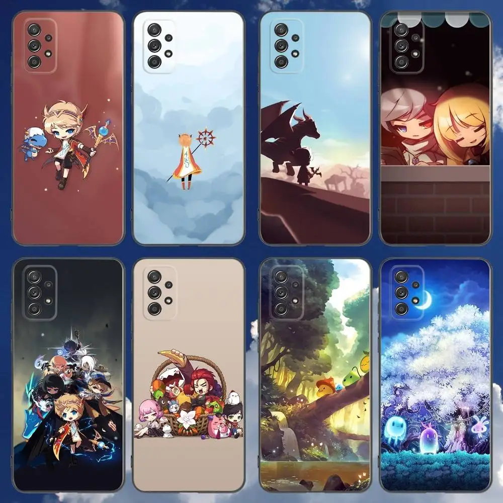 

Game M-Maplestory-ys Phone Case For Samsung Galaxy A 91,80,73,72,71,53,52,51,22,5G Shockproof Soft Black Cover