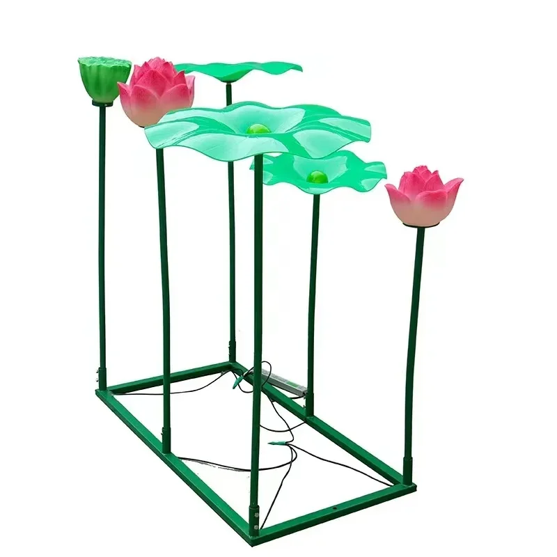 Pool decorative lamp acrylic lotus  outdoor waterproof scenic spot garden luminous  garden landscape water