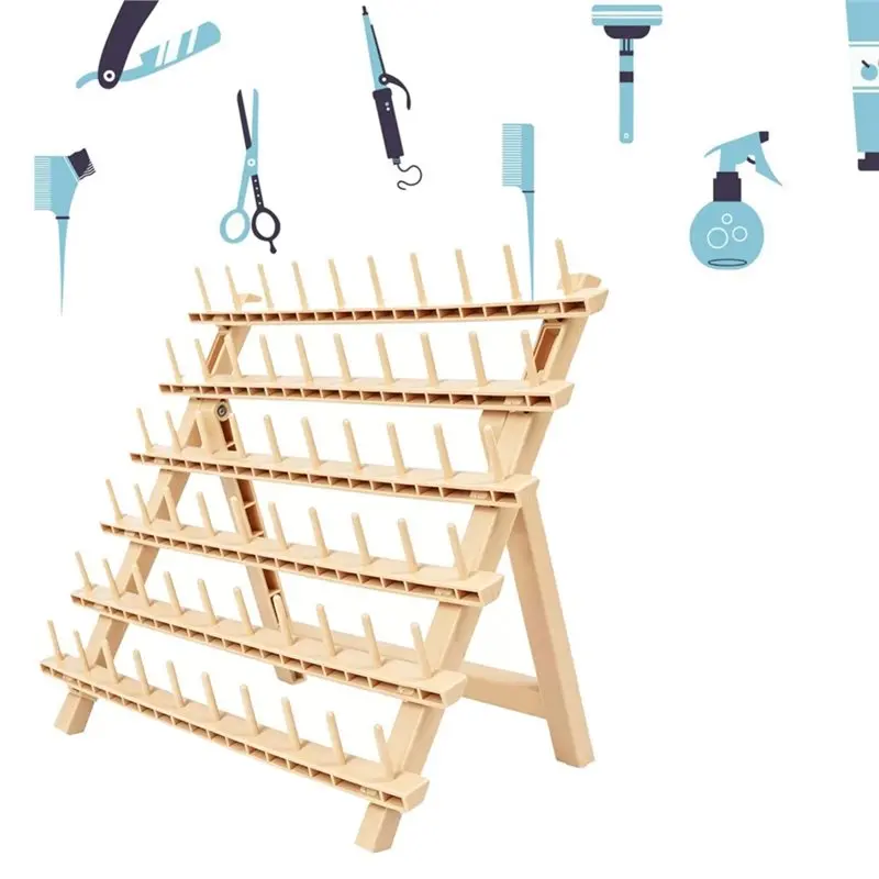 Best Selling-Standing Braiding Hair Rack With 60 Pegs Versatile Extension Hair Holder Featuring 60 Spools,Ergonomic Braid Stand