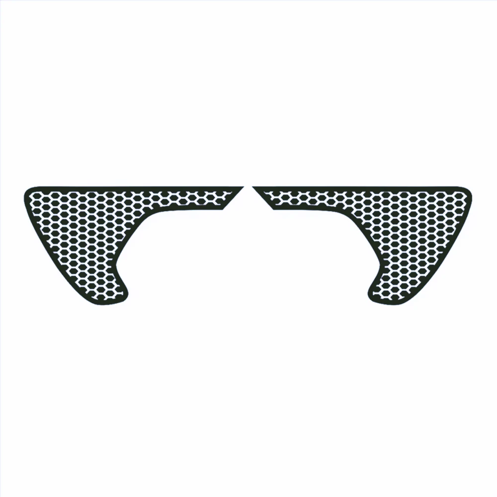 ZF-F Calcomanías  panal  ventilación  guardabarros lateral, pegatina  PVC negra precortada para Jeep Wrangler JL / Gladi