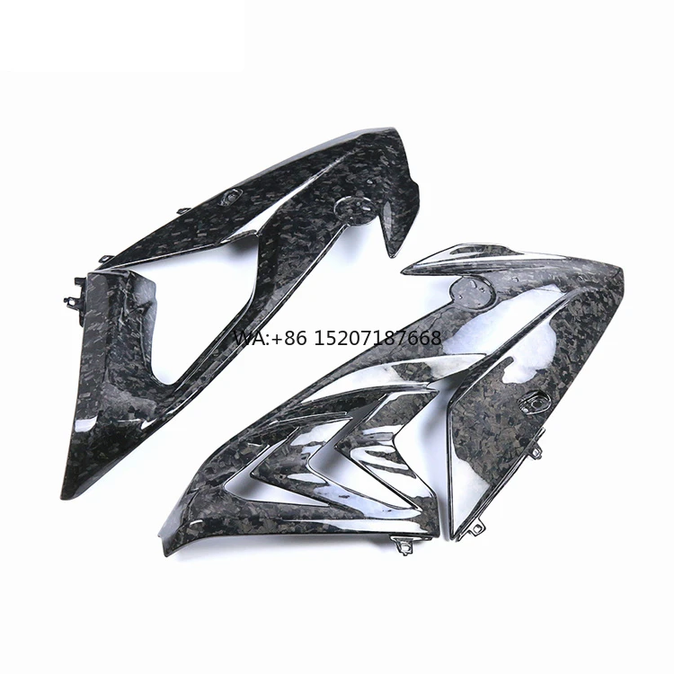 

Кованое плетение, глянцевый мотоциклетный передний боковой обтекатель из углеродного волокна, верхняя панель, подходит для BMW S1000RR 2015-2018