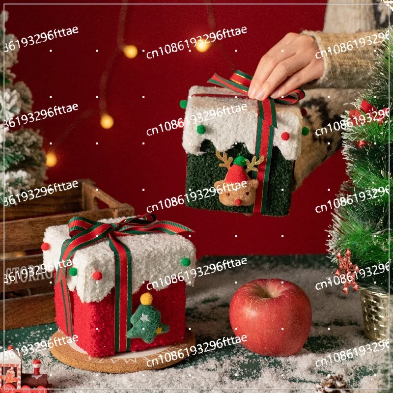 Christmas Eve Apple Gift Box Gifts Christmas Flannel Apple Box Shopping Mall Fruit Store Christmas Souvenirs