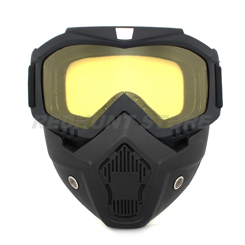 DulImaging-Lunettes de protection anti-buée et anti-vent, masque UV, masque réglable, poignées amovibles, CS, Paintball