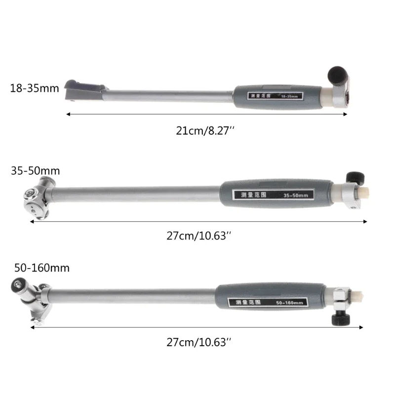 50-160mm High Accuracy Dial Bore Gauge Hole Diameter Measuring Gauge Inside Diameter Scale Cylinder Volume Meter Dial Indicator