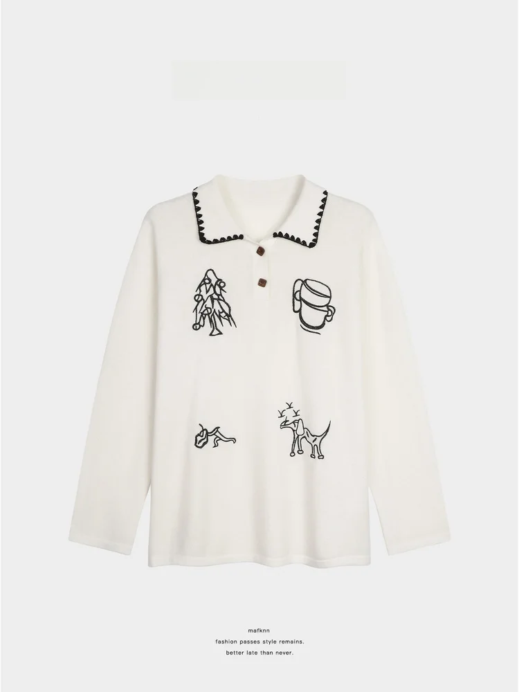 

JoJo Private Label 00% Wool Drapey Large Size Autumn Winter Ne Knitwear MK322 Commute Sle Thi Warm Long Sve