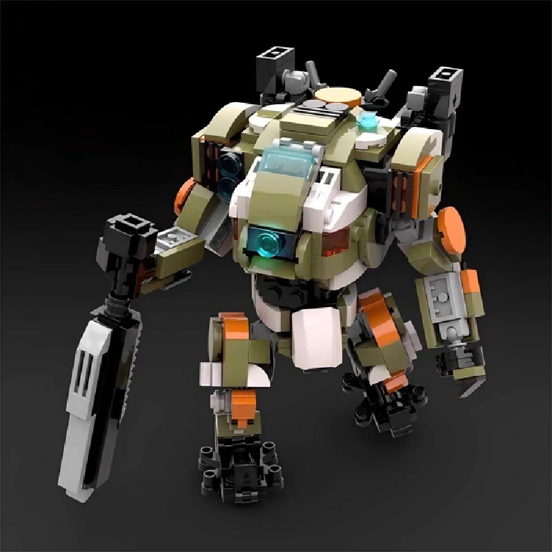 MOC bouwsteenset Titan viel BT7274 magisch wapen afstammeling uit de hemel en mecha geassembleerd model speelgoedman