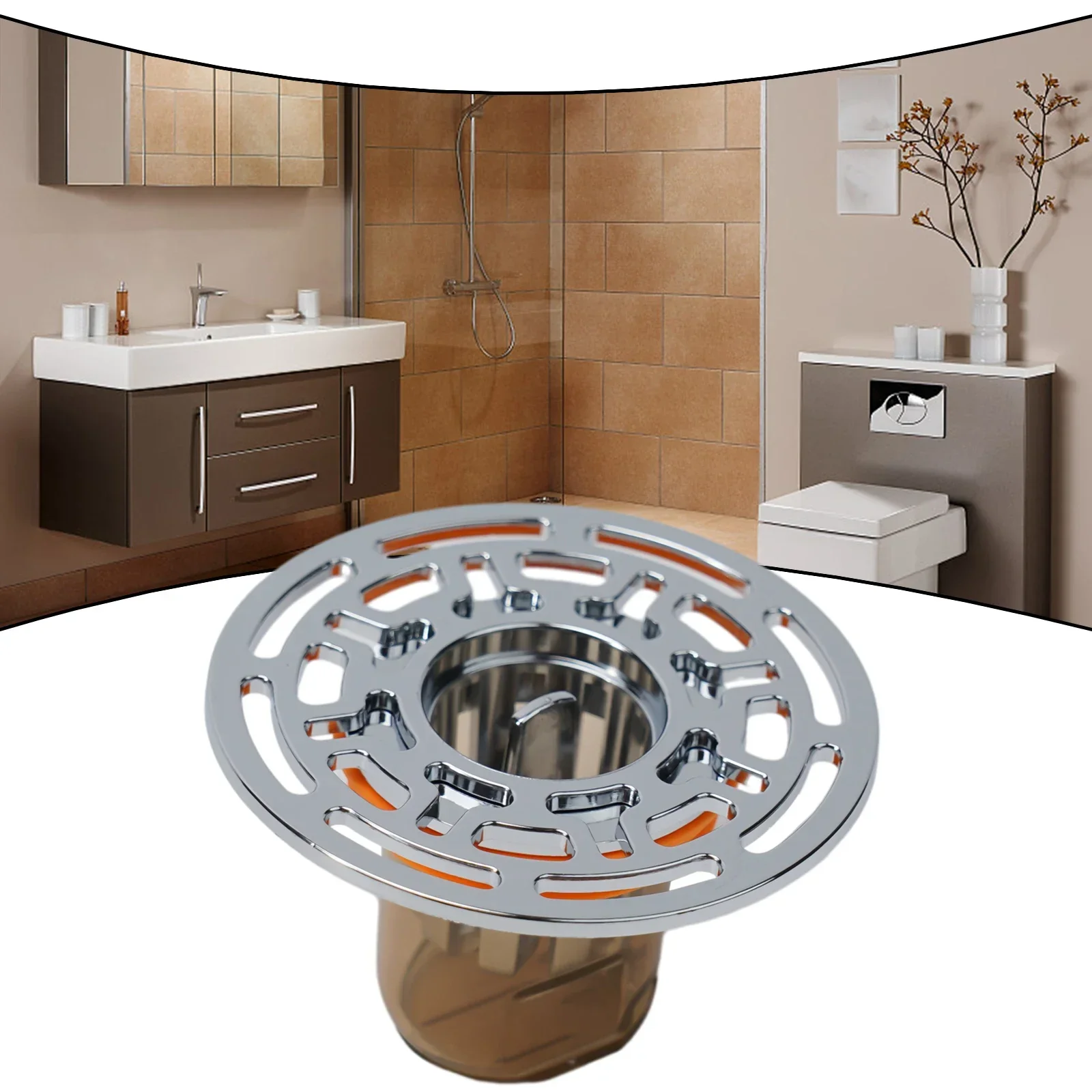 ABS Material Plug And Play Easy Installation Shower Floor Strainer Cover For Smooth Drainage Prevents Hair Blockage