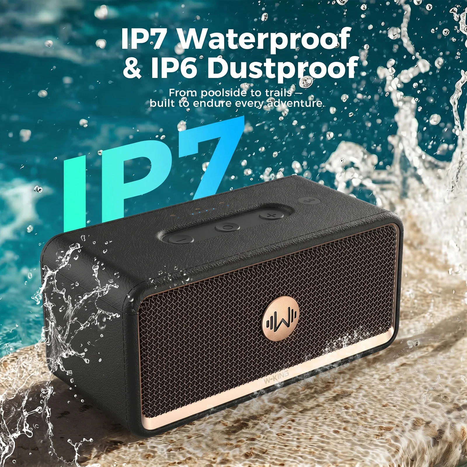 W-KING H130 40W Bluetooth Spea - Portable Bluetooth Speaker Waterproof Ipx7 review and price