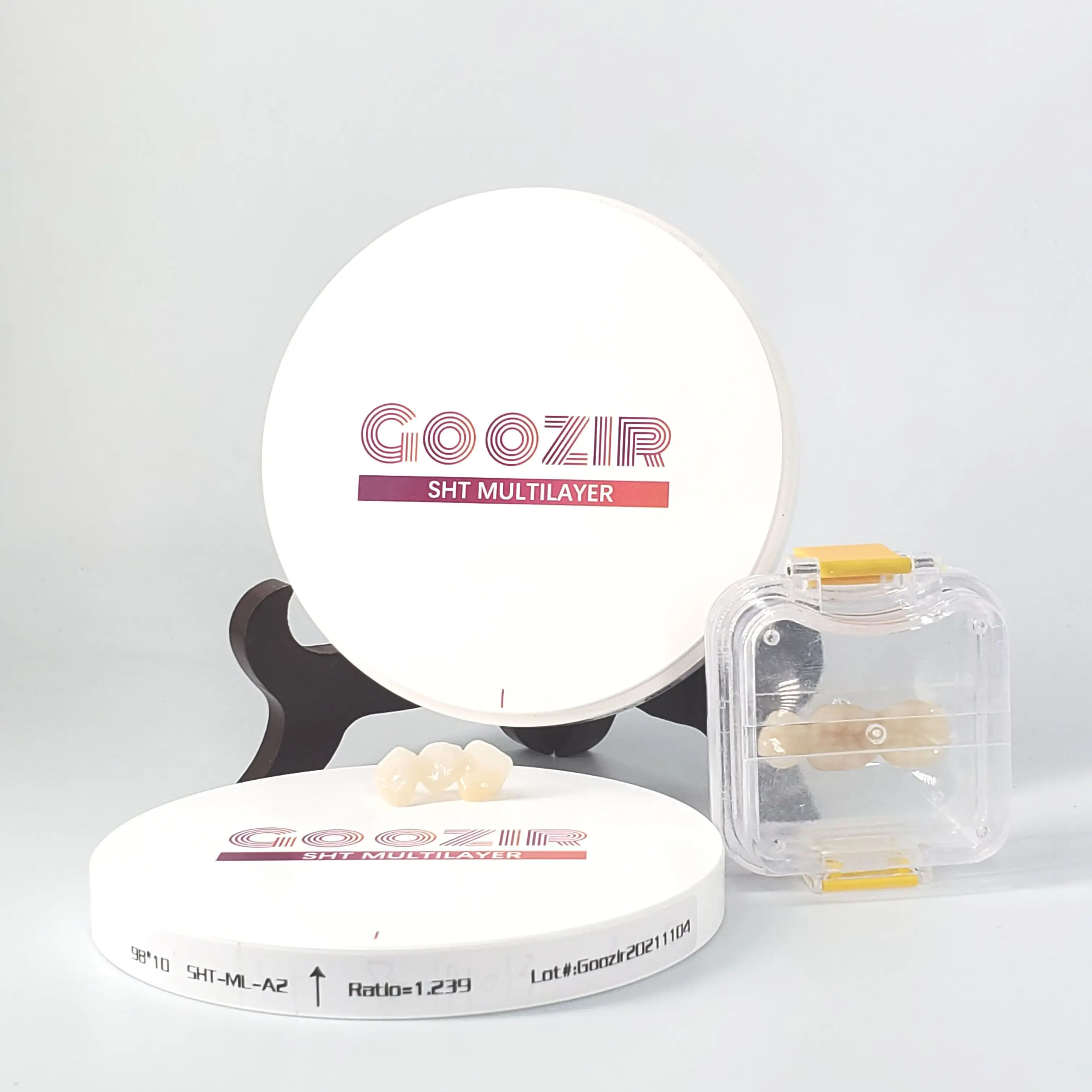 Goozir-sistema de apertura Dental, bloque de Zirconia, fresado multicapa SHT, 98mm, uso en laboratorio popular