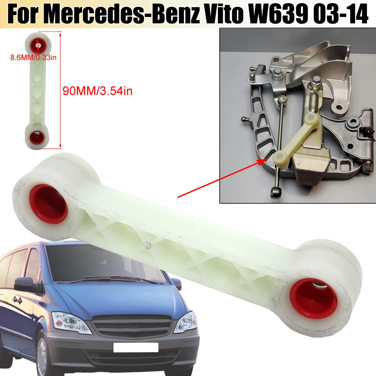 

MT Gearbox Shift Cable Linkage Control Bushing Gear Shifter Lever Connecting link Selector For Mercedes-Benz Vito W639 2003-2014
