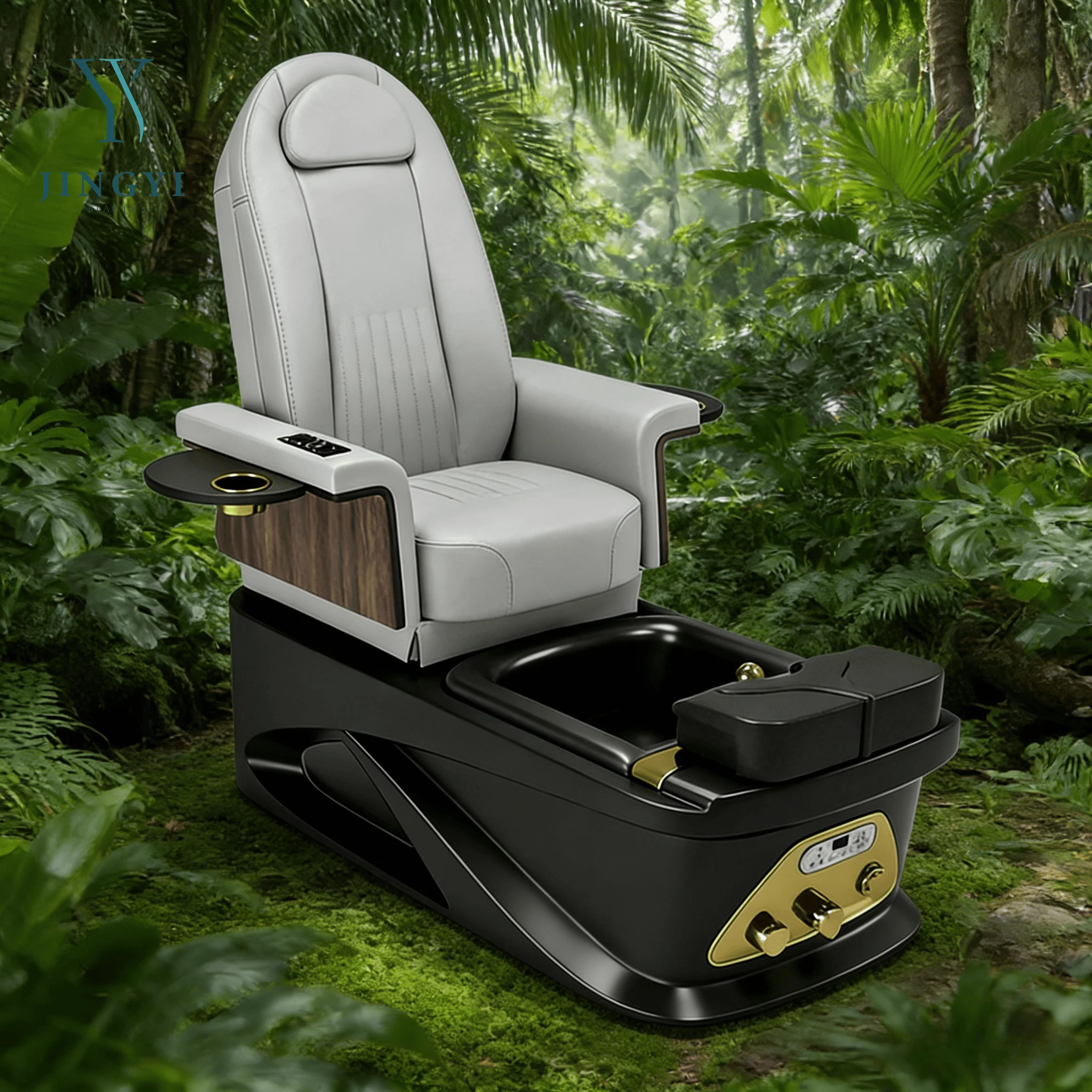 

New Arrival Luxury High-end Beauty Nail Spa Pedicure Chair Foot Massage Chair for Manicure and Pedicure Electric Nail Station