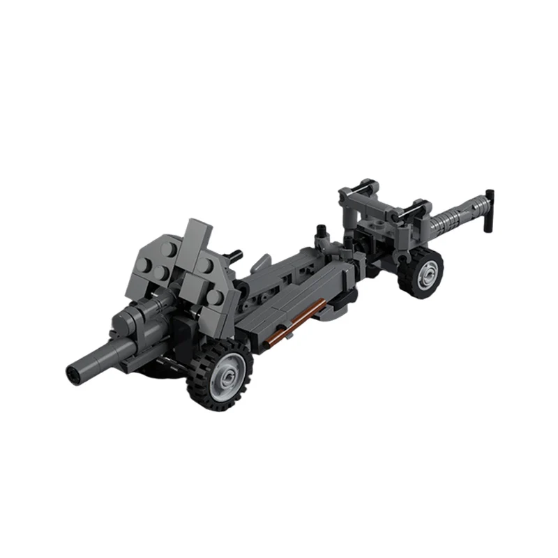 M1938 122mm Howitzer Model MOC Building Bricks War Equipment Modular Technology Gifts Holiday Assemble Children Toys Suit