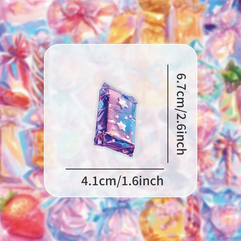 50pcs การ์ตูนน่ารักสีสัน Candy สัตว์เลี้ยงบุคลิกภาพความคิดสร้างสรรค์ Doodle สติกเกอร์ตกแต่ง