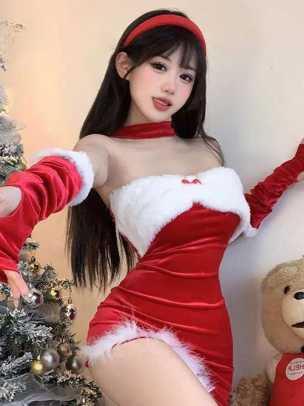 

Сексуальное платье для выступлений на Хэллоуин, сценический костюм для рождественских украшений, женская модная традиционная китайская этническая одежда