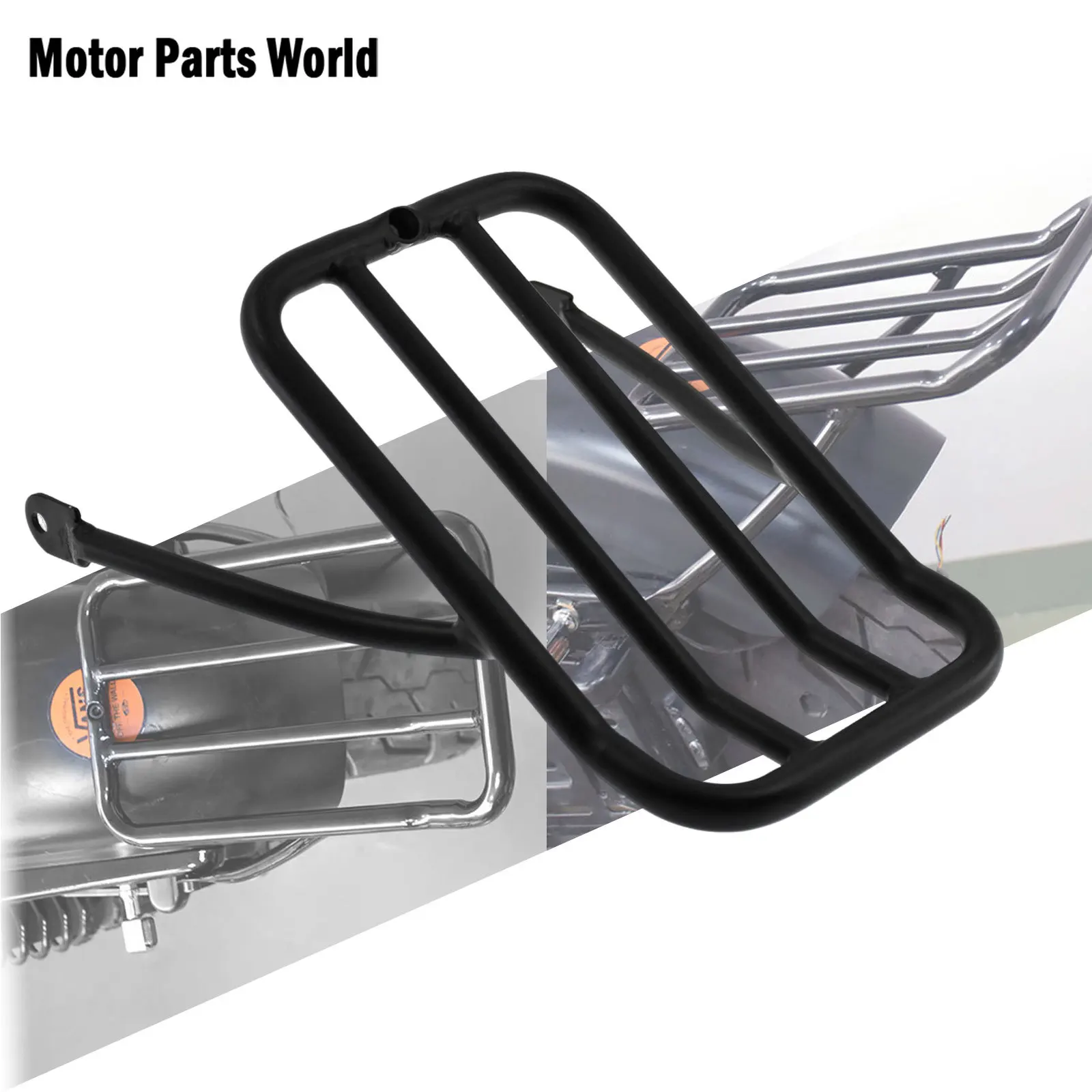 

Motorcycle Rear Fender Luggage Rack Support Shelf Frame Solo Seat Metal Rack For Harley Sportster XL 48 72 883 1200 Iron 2009-Up