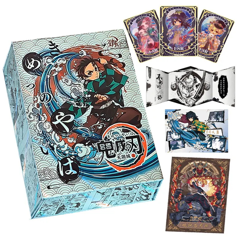 

2024 Newest Demon Slayer Collection Card Japanese Anime Trading Shinobu Mitsuri Tanjiro CCG TCG Hobbies Gift