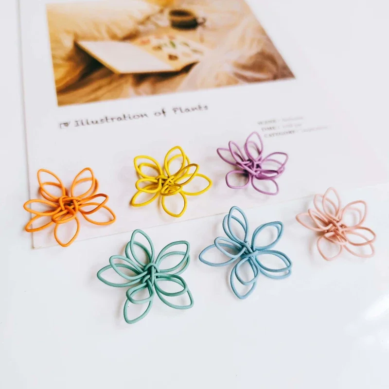 Wire Earring Accessories Color Metal Pendant Eardrop Components Necklace Charms Diy Making Material Jewelry Finding 8pcs