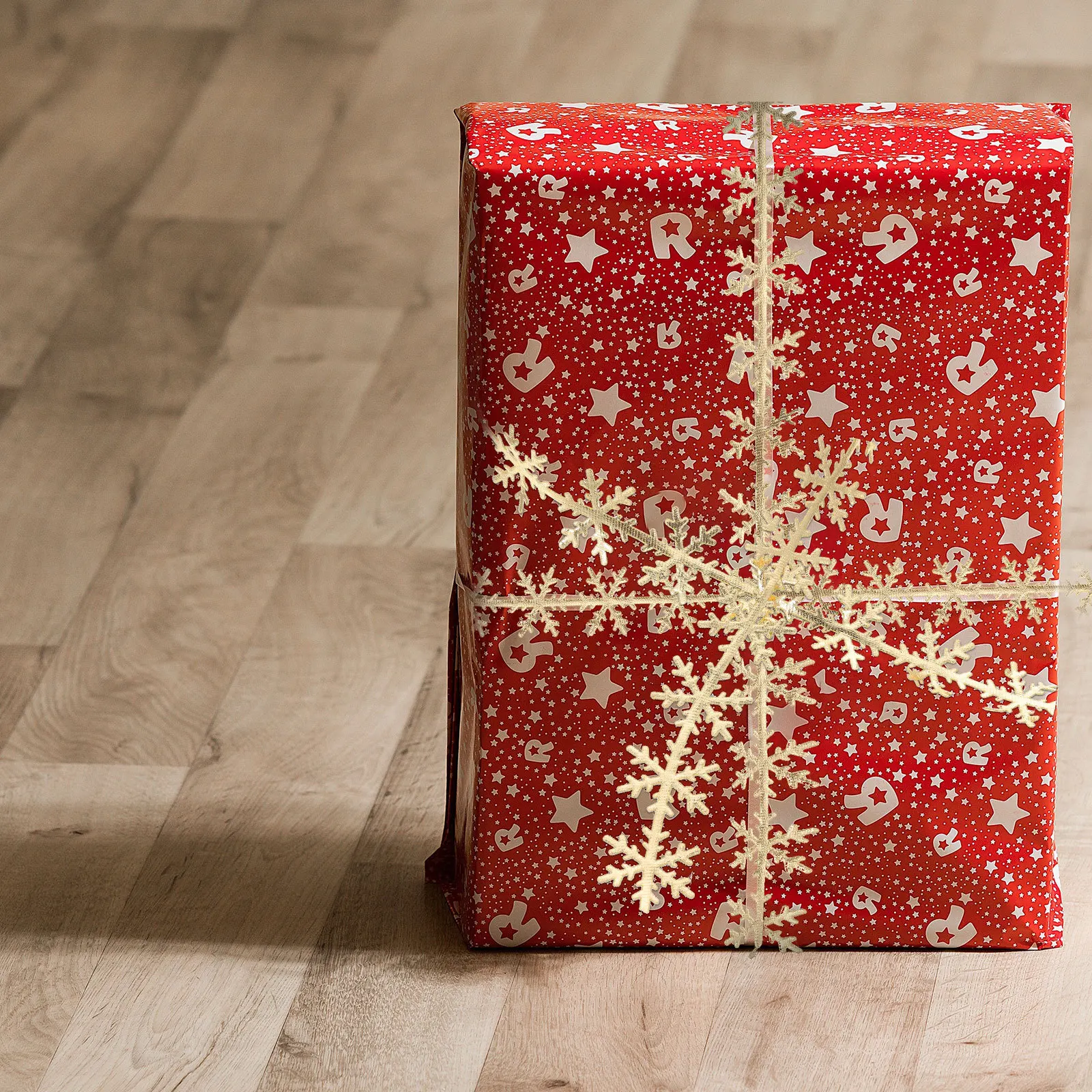 

1Pcs Gold Silver Polyester Snowflake Ribbon DIY Gift Wrap Christmas Packaging Decoration Wedding Craft Wrapping Ribbon