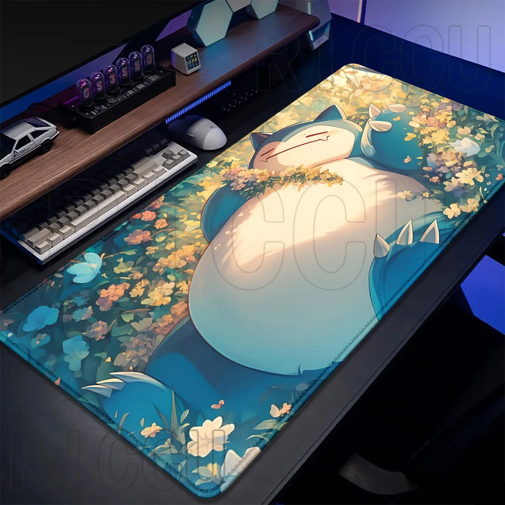 XXL Mouse Pad Pokemon Snorlax Office Accessories Gaming Large Gamer Keyboard Desk Mat Table Carpet 400X900MM Mousepad Computer